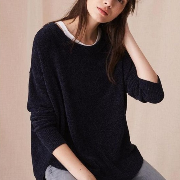 Lou & Grey | Navy Chenille Sweater - Picture 2 of 8